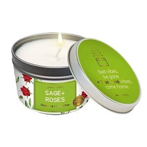 Sage + Rose Natural Soy Candle